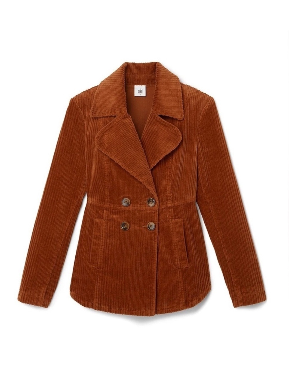 CABI #4123 PROFESSOR PEACOAT IN COGNAC - NWT!